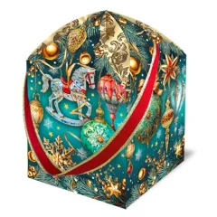 Сладкий новогодний подарок Подарочек Бирюзовый 500 грамм элит